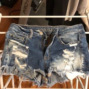 American Eagle high waisted jean shorts
